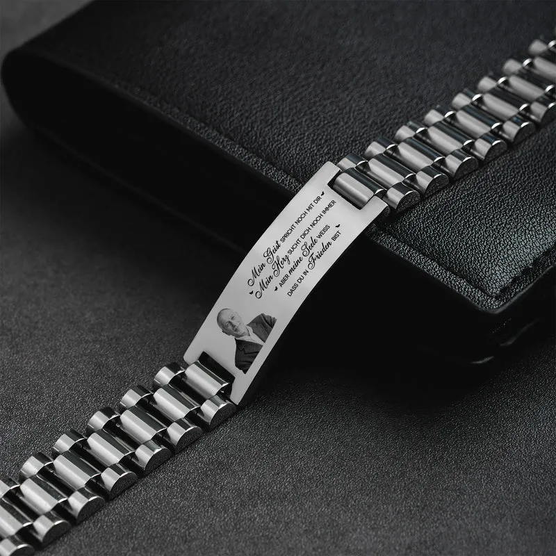Mein Verstand Spricht Immer Noch Mit Dir Uhrenband - Personalisierte Trauergeschenke | Armband Mit Foto Papa Mama