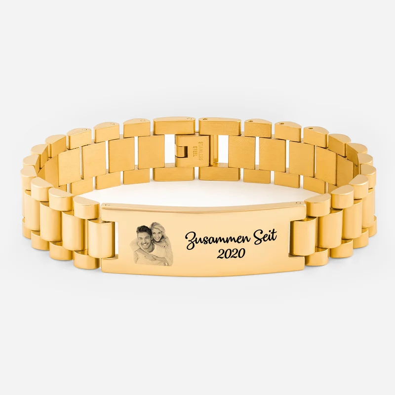 Zusammen Seit Uhrenband - Personalisierte Paare Geschenke | Armbänder Foto