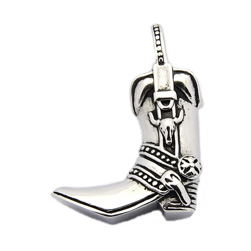 Anhänger Kettenanhänger aus Edelstahl 316 Cowboystiefel Reitstiefel