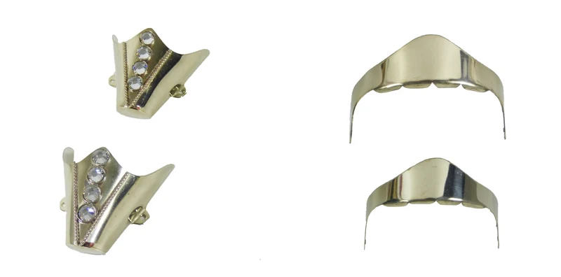 Stiefelspitzen mit Straß Stiefelhacken Stiefelschmuck für spitze Cowboystiefel