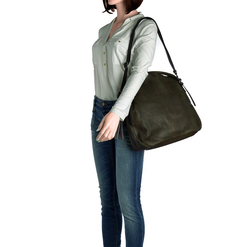 SURI FREY Handtasche Audrey Linecut in Grün