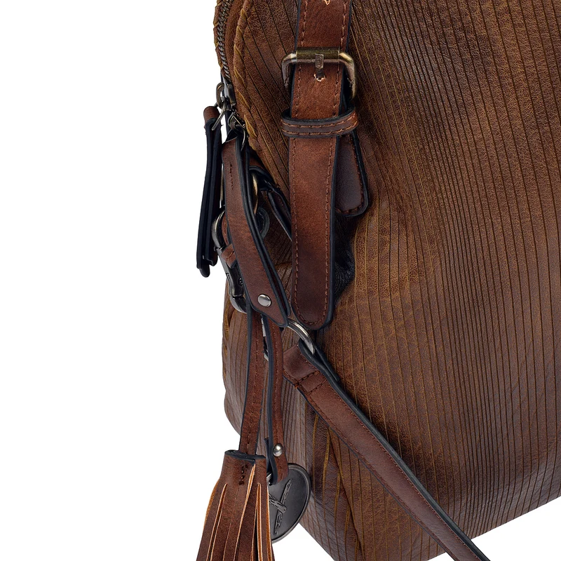 SURI FREY Handtasche Audrey Linecut in Braun