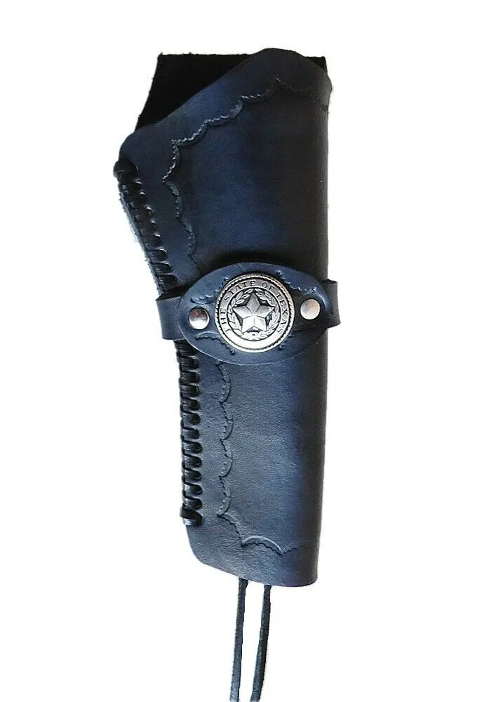 Westernholster Holstertasche echt Leder Handarbeit schwarz Colt Texas Lonestar