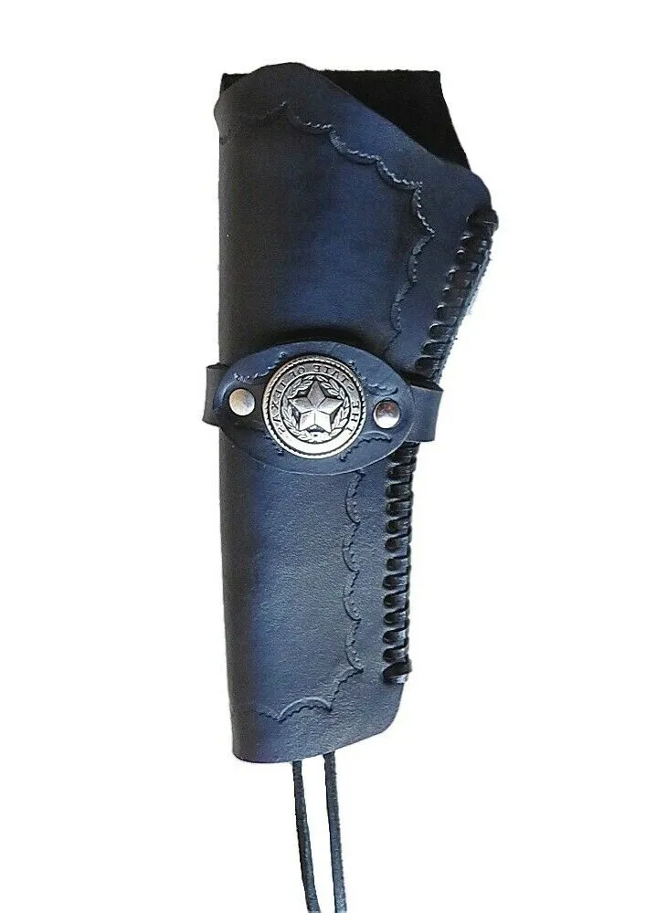 Westernholster Holstertasche echt Leder Handarbeit schwarz Colt Texas Lonestar