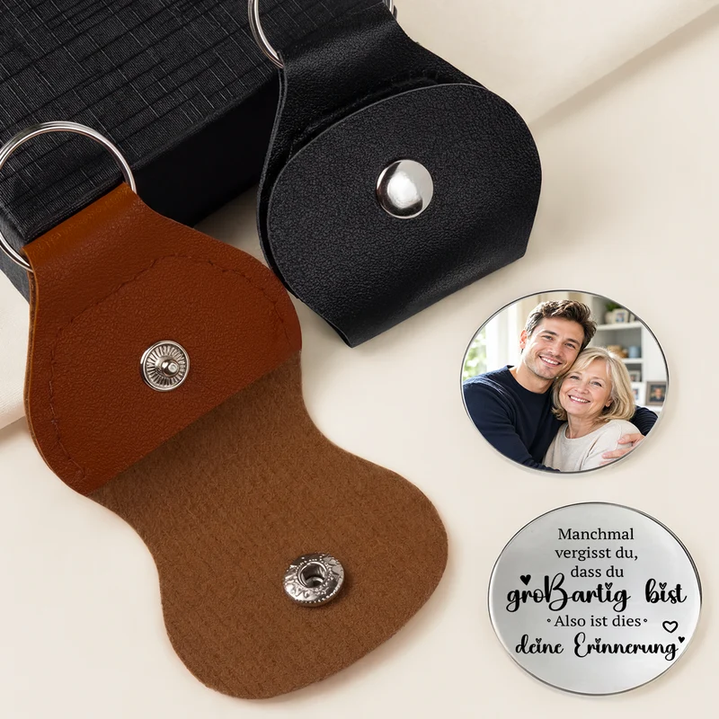 Manchmal Vergisst Du Dass Du Großartig Bist Also Ist Dies Deine Erinnerung - Personalisierte Geschenke Foto | Pocket Hug Schlüsselanhänger Papa Mama Opa Oma