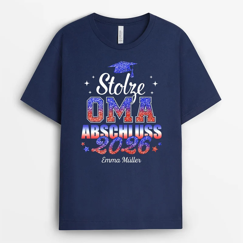 Stolze Mama - Personalisierte Geschenke Abschluss | T Shirt Mama Papa