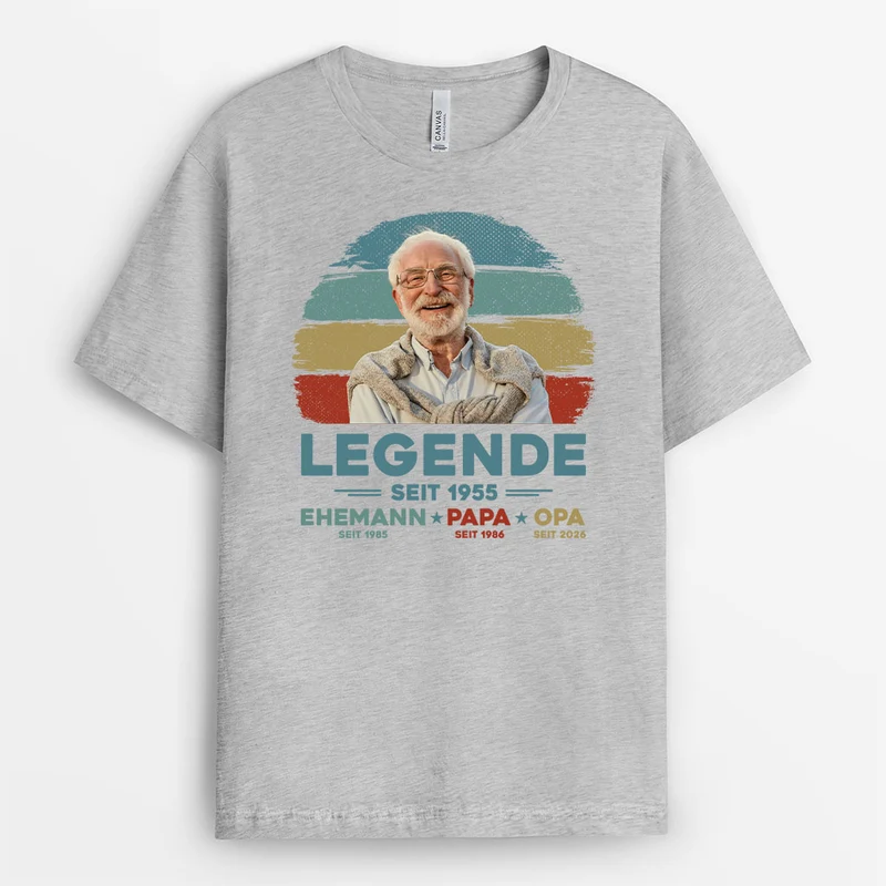 Legende Ehemann Papa Opa - Personalisierte Geschenke Foto | T Shirt