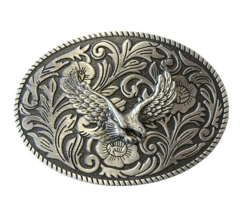 Gürtelschnalle Buckle Gürtelschließe Fliegender Adler für Wechselgürtel