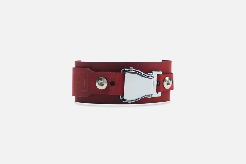 ARMBAND VINTAGE RUBIN/SILBER