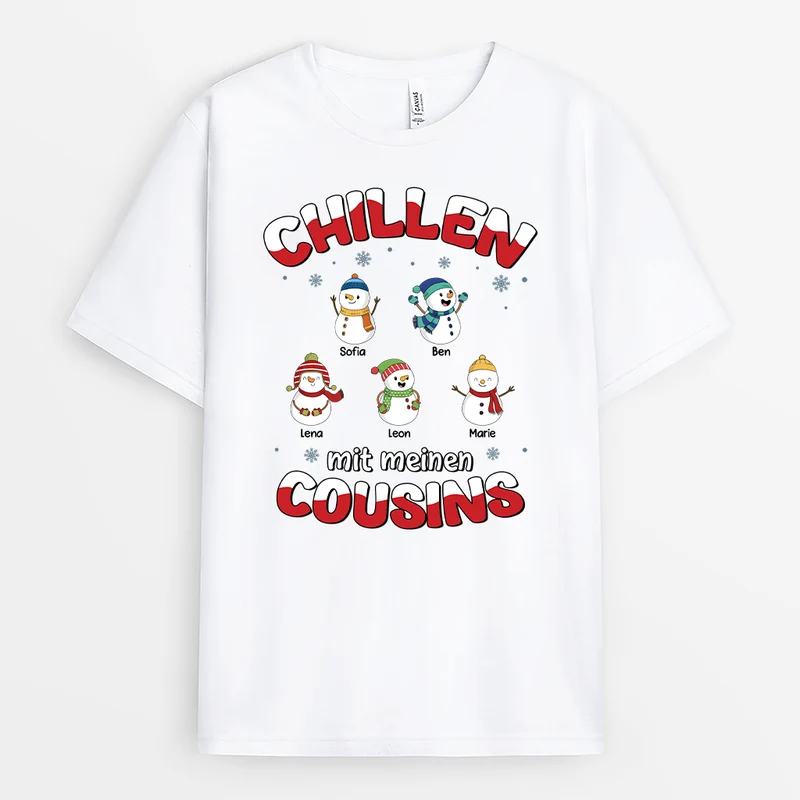 Chillen Mit Meinen Cousins - Personalisierte Weihnachtsgeschenke | Shirt