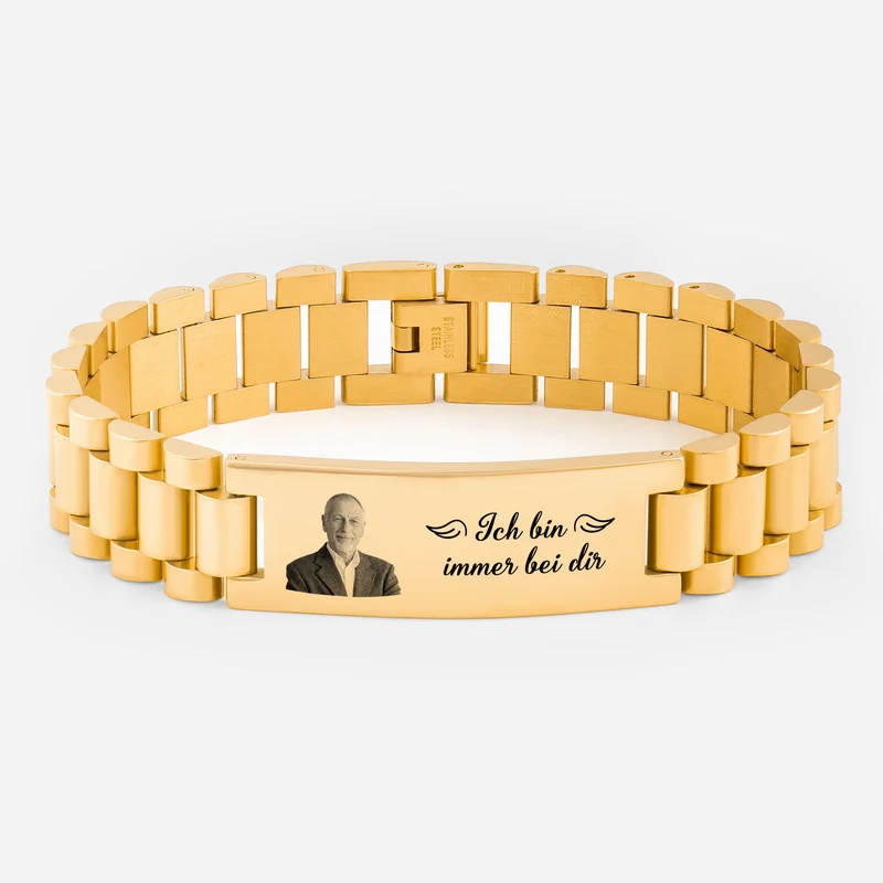 Ich Bin Immer Bei Dir - Personalisierte Trauergeschenke | Armband Mit Foto