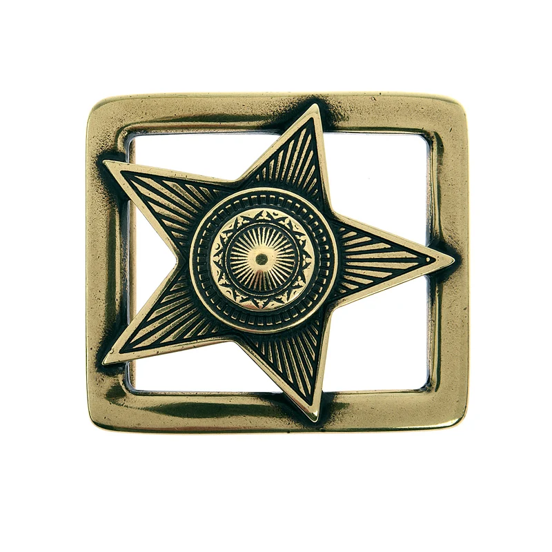 Reptile's House Gürtelschließe INXS 4cm in Vintage Gold
