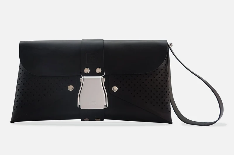 HANDTASCHE VINTAGE BLACK/SILBER