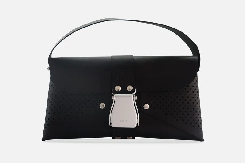 HANDTASCHE VINTAGE BLACK/SILBER