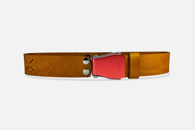 GÜRTEL STANDARD COGNAC/LACHSROT