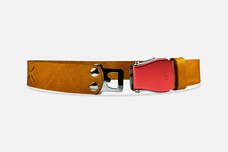 GÜRTEL STANDARD COGNAC/LACHSROT