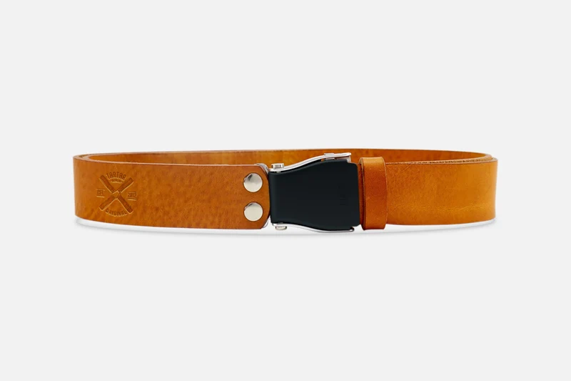 GÜRTEL STANDARD COGNAC LIGHT/SCHWARZSILBER