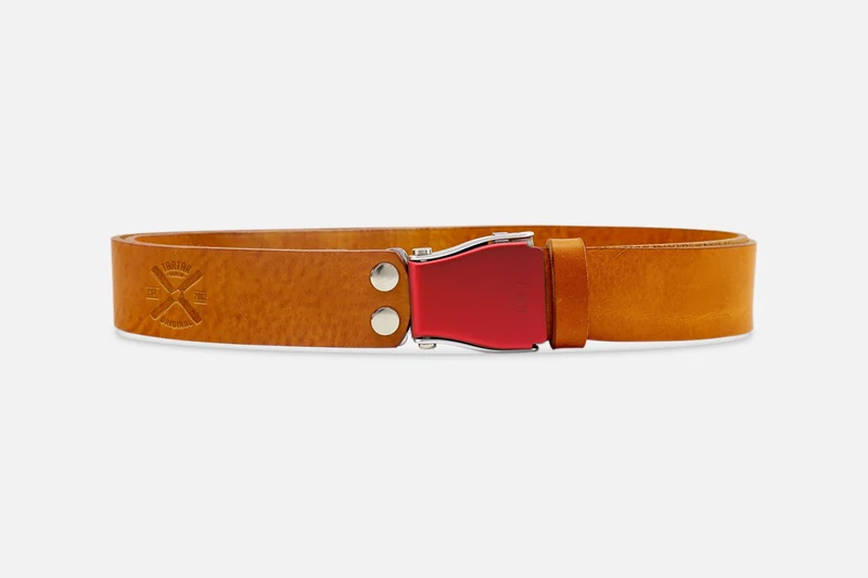 GÜRTEL STANDARD COGNAC LIGHT/LACHSROT