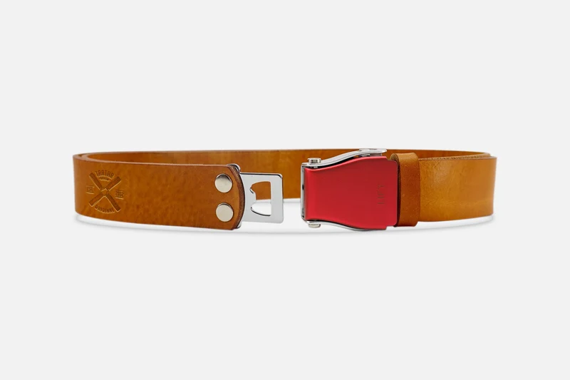 GÜRTEL STANDARD COGNAC LIGHT/LACHSROT
