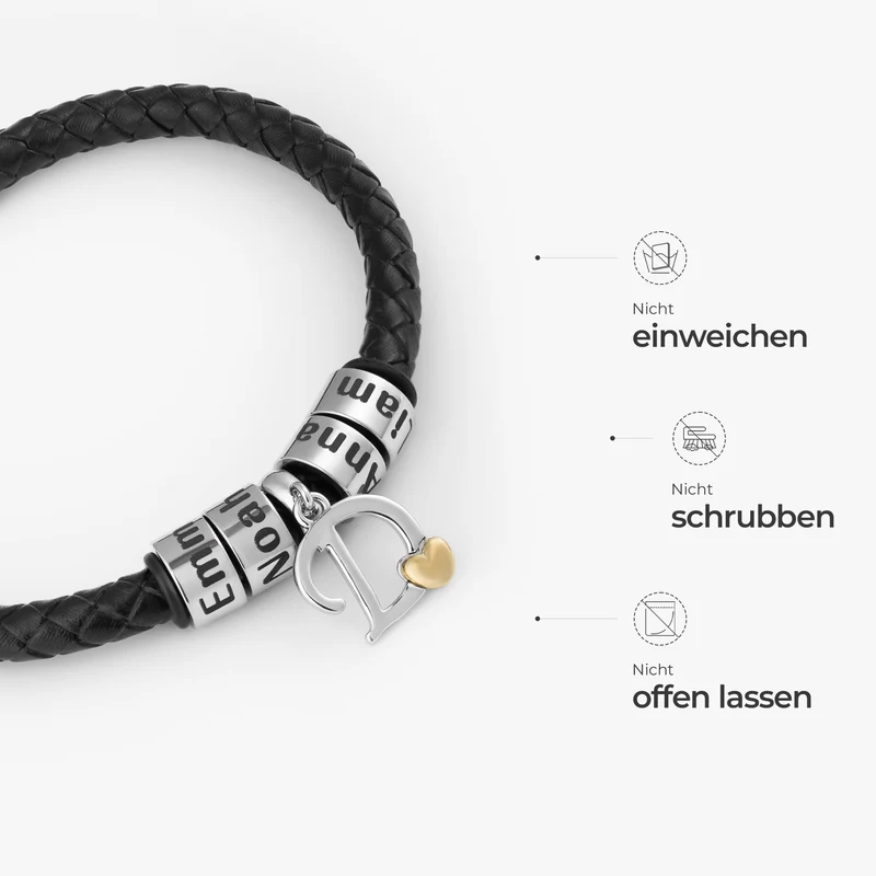 Alphabet & Zylindrische Namensschilder - Personalisierte Geschenke Für Männer | Armbänder