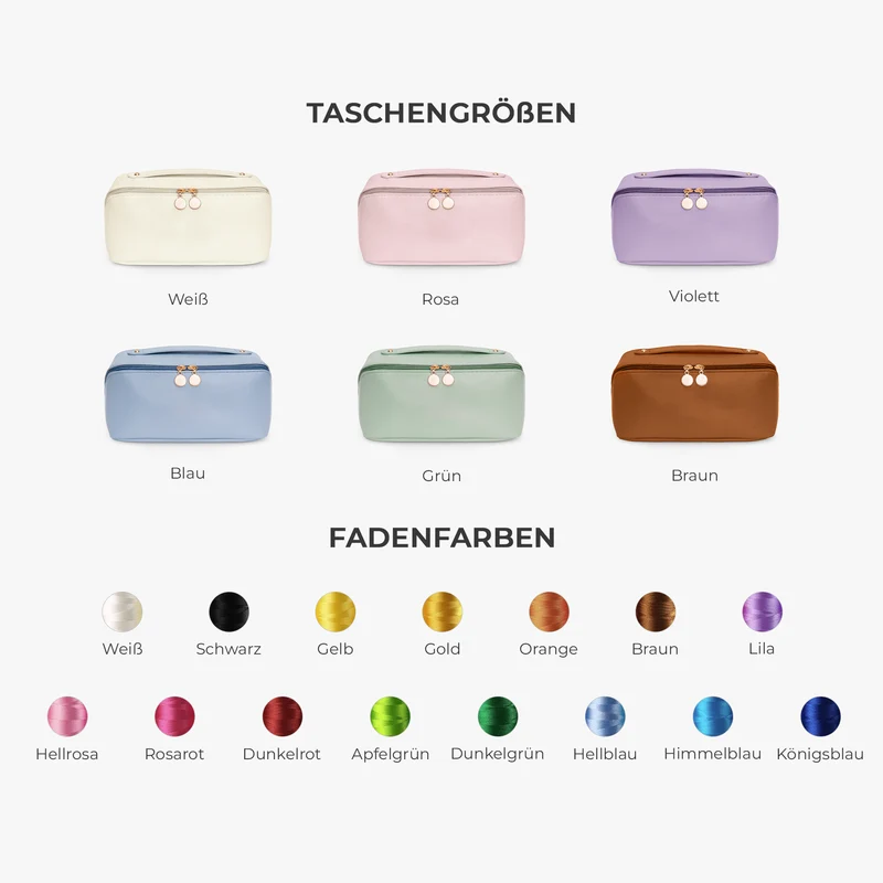 Damen Kosmetiktasche Name - Personalisierte Geschenke Für Frauen | Kosmetiktasche Aus PU Leder