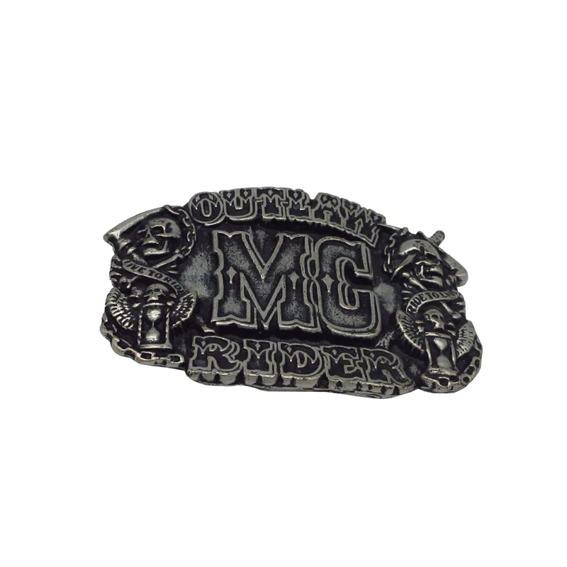 Gürtelschließe Gürtelschnalle Schnalle Buckle grau schwarz für 4 cm breiten Gürtel
