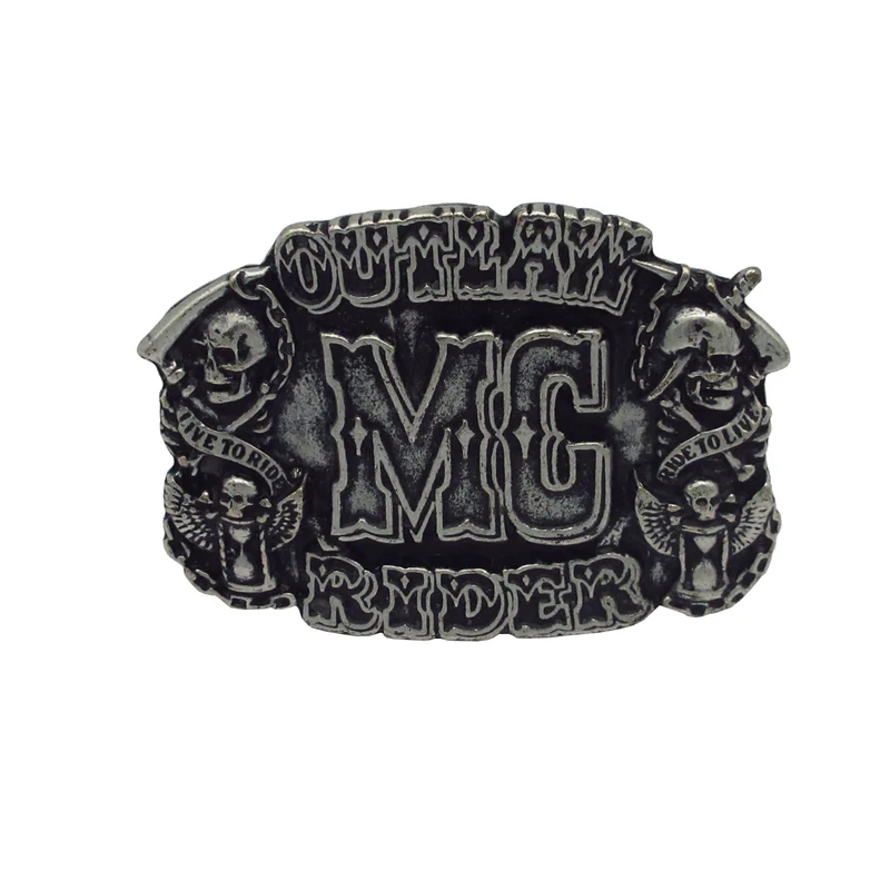 Gürtelschließe Gürtelschnalle Schnalle Buckle grau schwarz für 4 cm breiten Gürtel