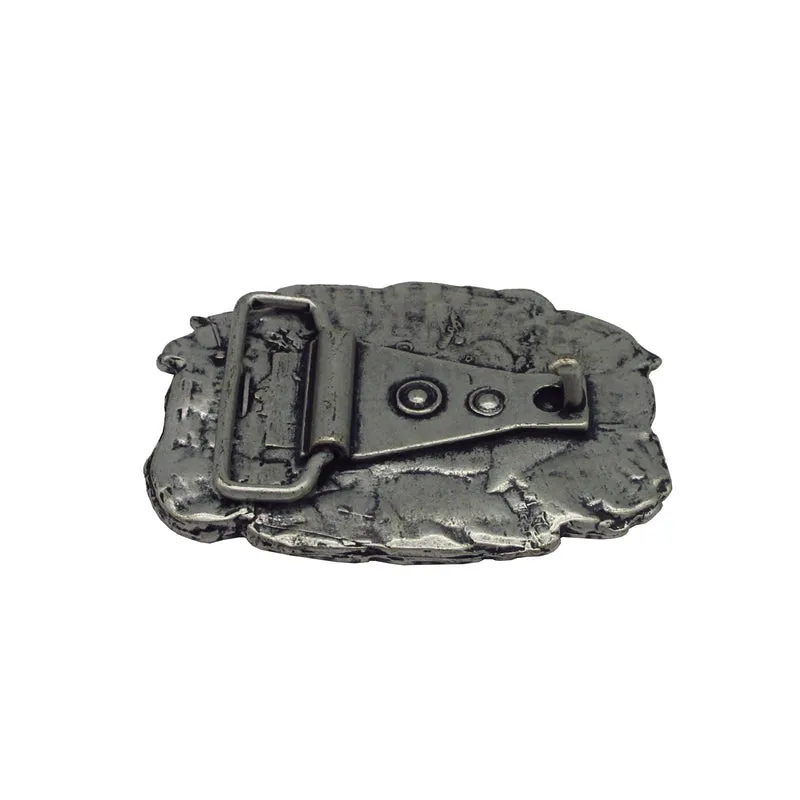 Gürtelschließe Gürtelschnalle Schnalle Buckle grau schwarz für 4 cm breiten Gürtel
