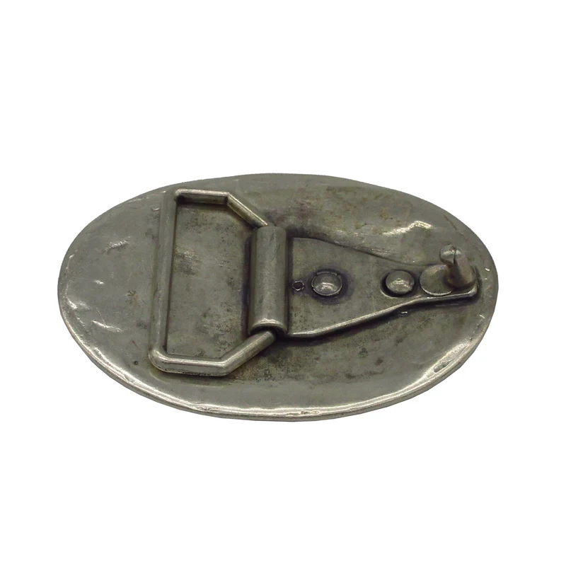 Gürtelschließe Gürtelschnalle Schnalle Buckle grau Silber für 4 cm breiten Gürtel