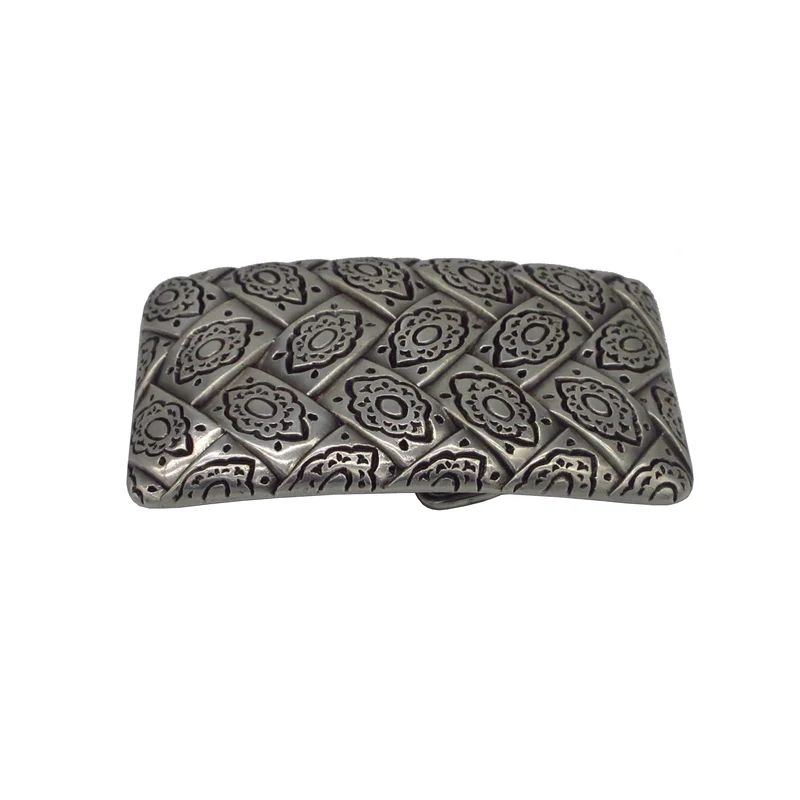 Gürtelschließe Gürtelschnalle Schnalle Buckle grau Silber für 4 cm breiten Gürtel
