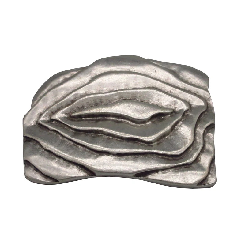 Gürtelschließe Gürtelschnalle Schnalle Buckle grau Silber für 4 cm breiten Gürtel