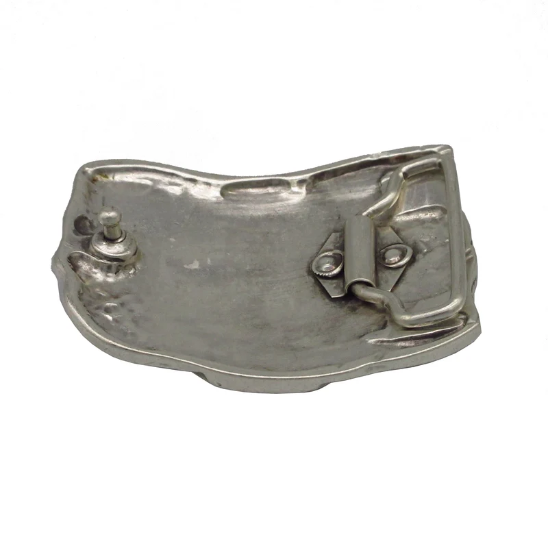 Gürtelschließe Gürtelschnalle Schnalle Buckle grau Silber für 4 cm breiten Gürtel