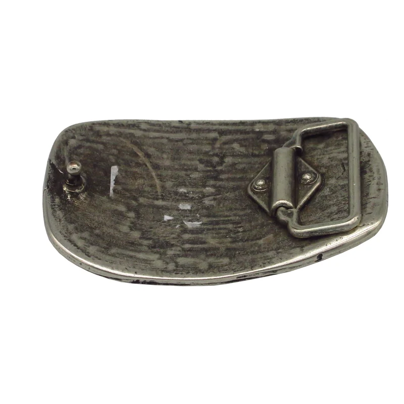 Gürtelschließe Gürtelschnalle Schnalle Buckle grau Silber für 4 cm breiten Gürtel