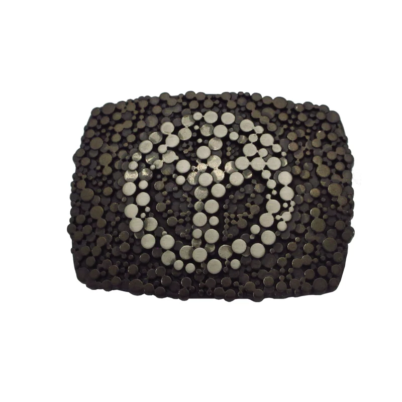 Gürtelschließe Gürtelschnalle Schnalle Buckle schwarz grau Silber für 4 cm breiten Gürtel