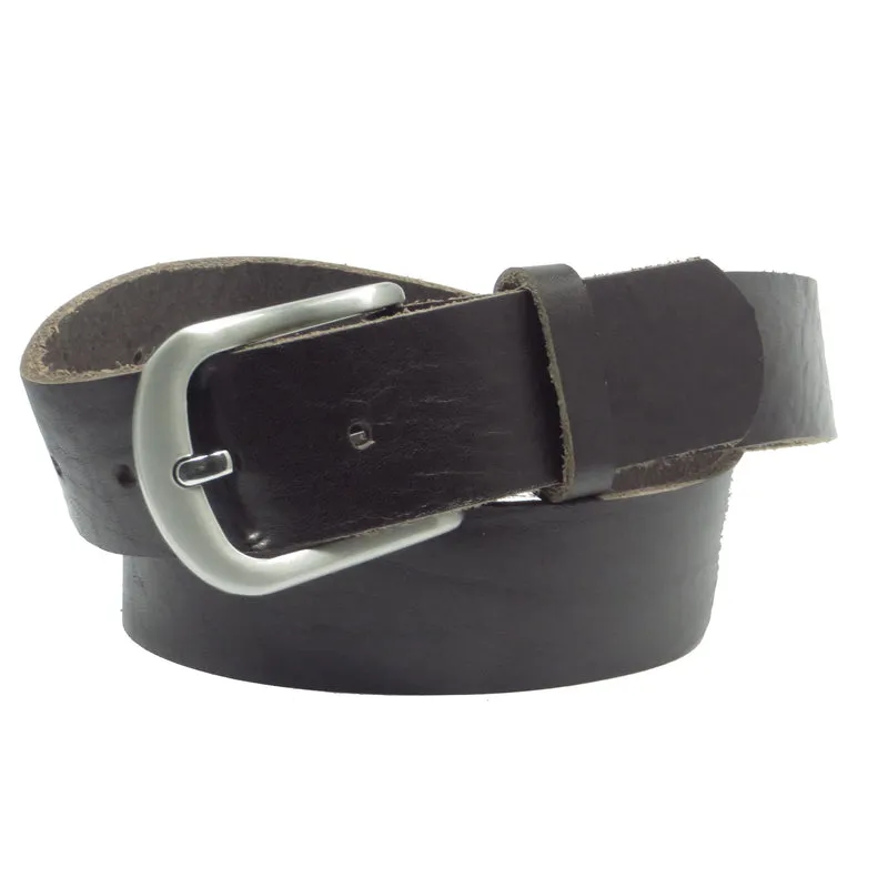 Übergröße Überlänge Ledergürtel 4 cm breit dunkelbraun Rindsleder