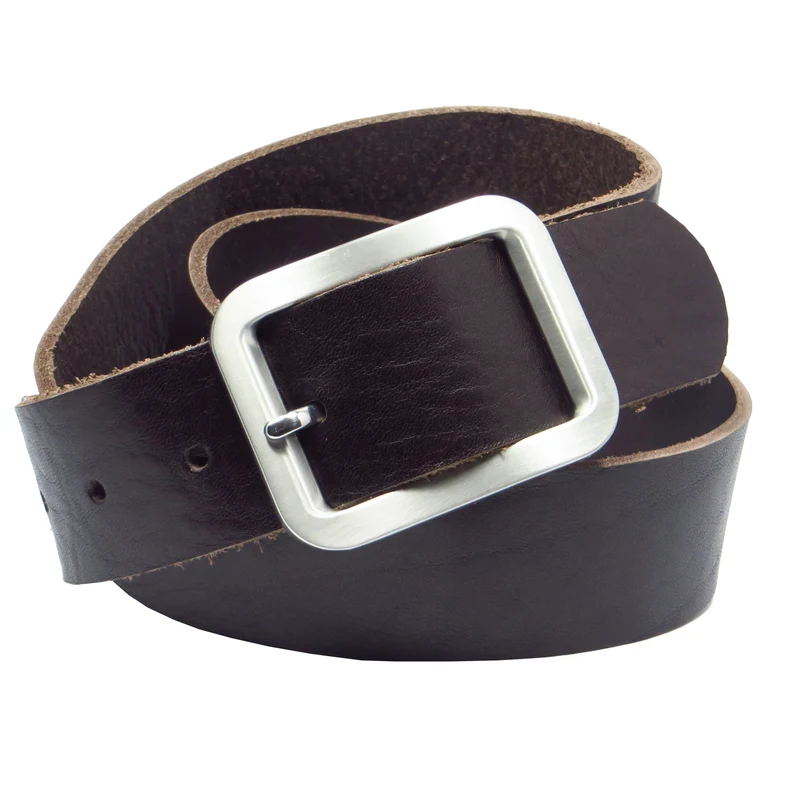 Übergröße Überlänge Ledergürtel 4 cm breit dunkelbraun Rindsleder