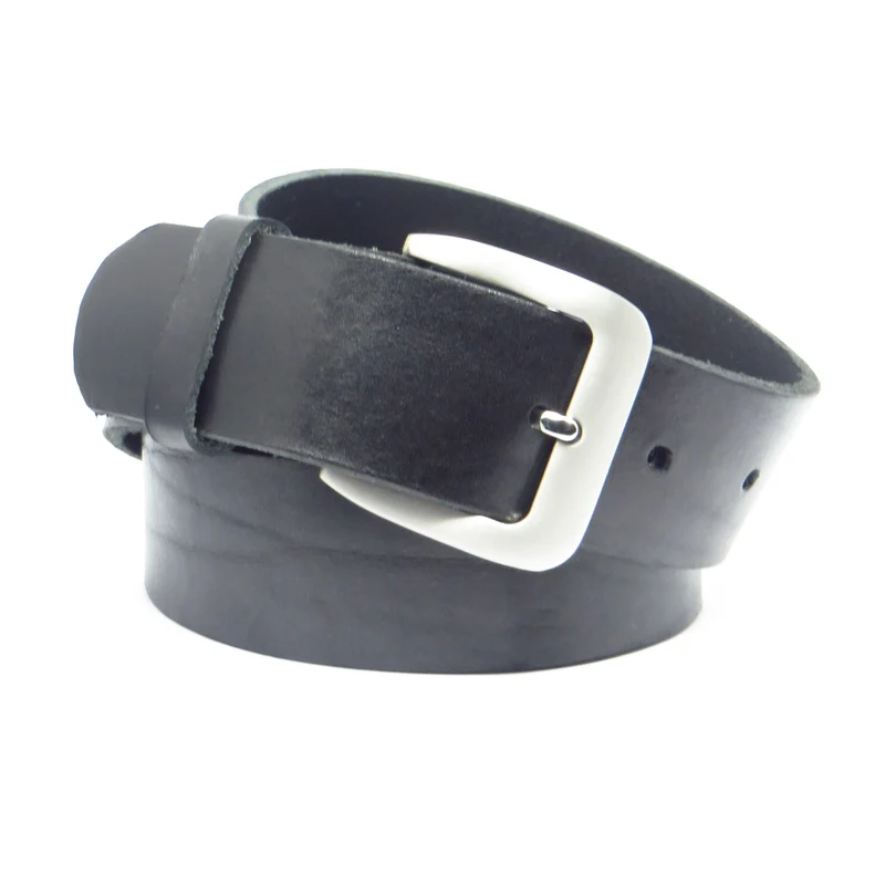Übergröße Überlänge Ledergürtel 4 cm breit schwarz Rindsleder
