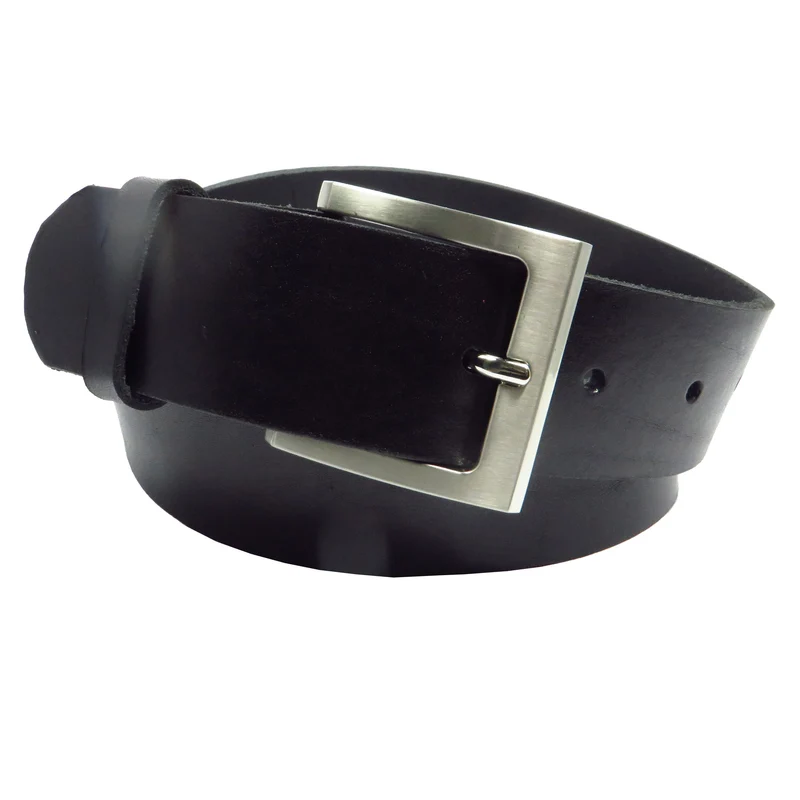 Übergröße Überlänge Ledergürtel 4 cm breit schwarz Rindsleder