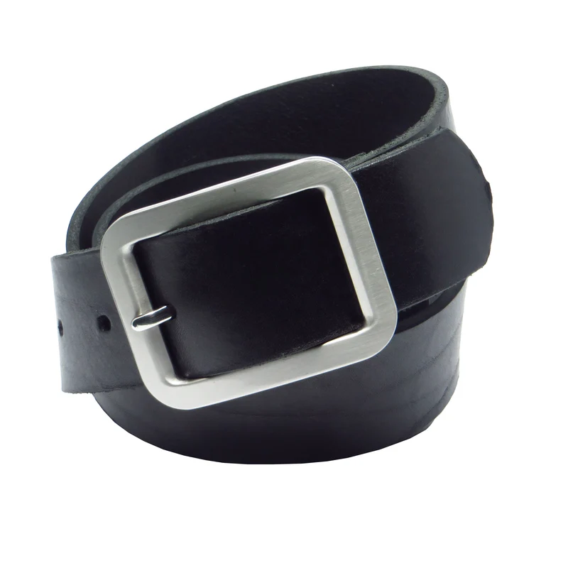 Übergröße Überlänge Ledergürtel 4 cm breit schwarz Rindsleder