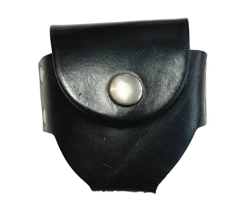 Gürteltasche aus Leder schwarz für Schnupftabakdose