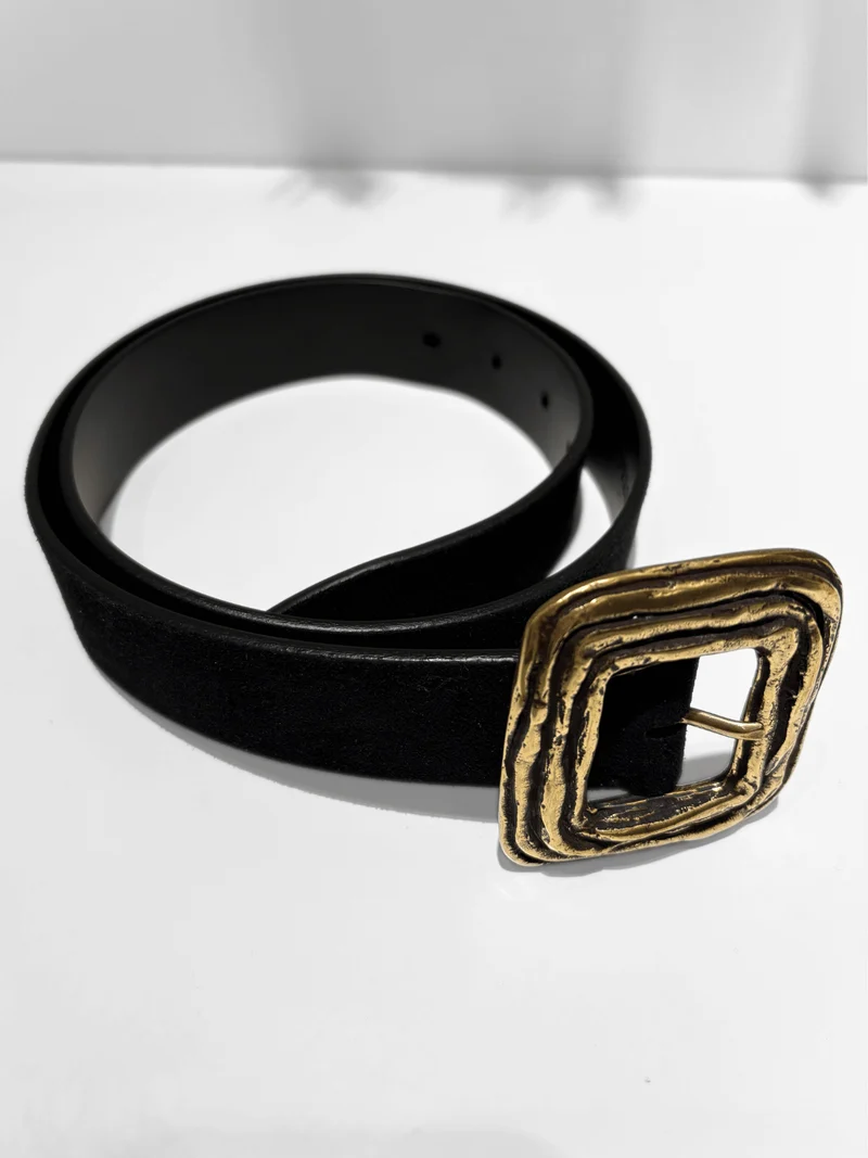 Ledergürtel Himalaya Nero