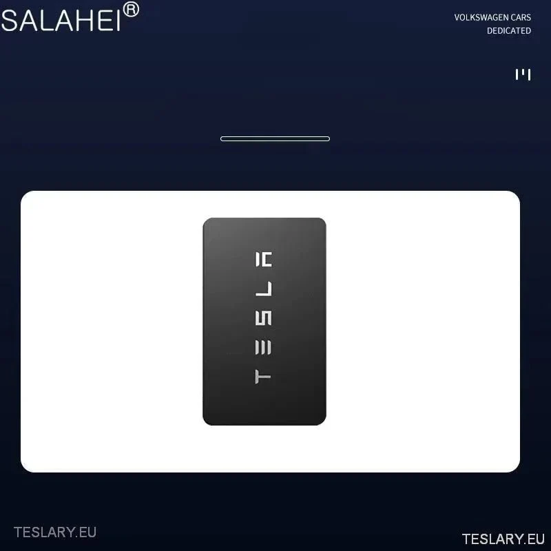 Schlüsseletui aus Metall und Leder für Tesla 3/Y RFID-Schlüssel mit Logo