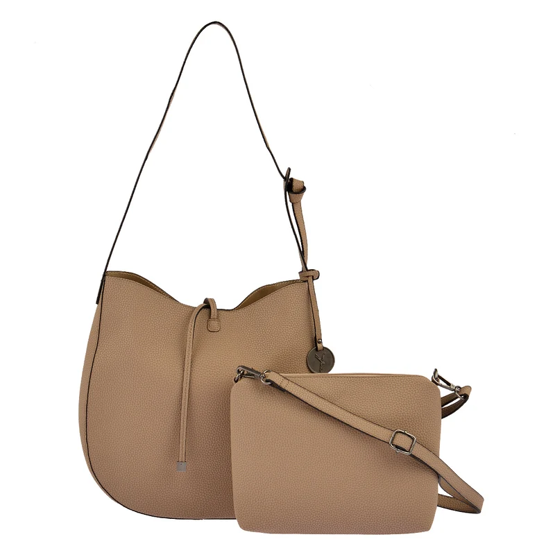 SURI FREY Beuteltasche Issy 2 in 1 in Taupe