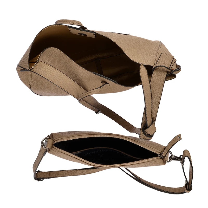 SURI FREY Beuteltasche Issy 2 in 1 in Taupe