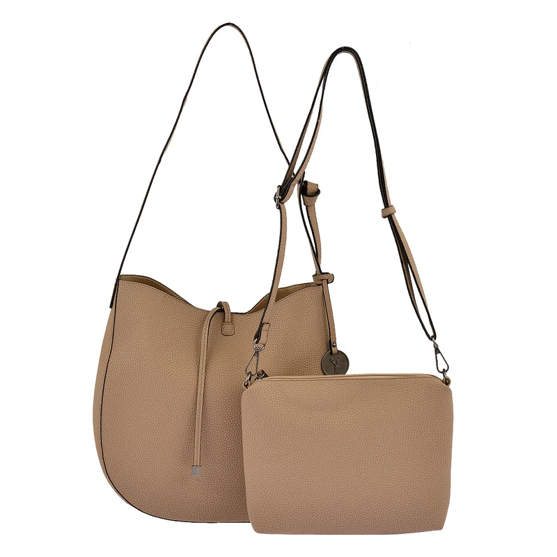 SURI FREY Beuteltasche Issy 2 in 1 in Taupe