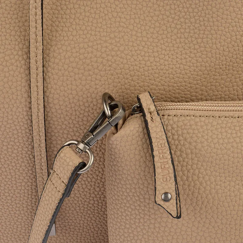 SURI FREY Beuteltasche Issy 2 in 1 in Taupe