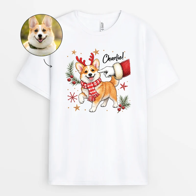 Haustier AI Bild Generator - Weihnachts T Shirt Personalisiert