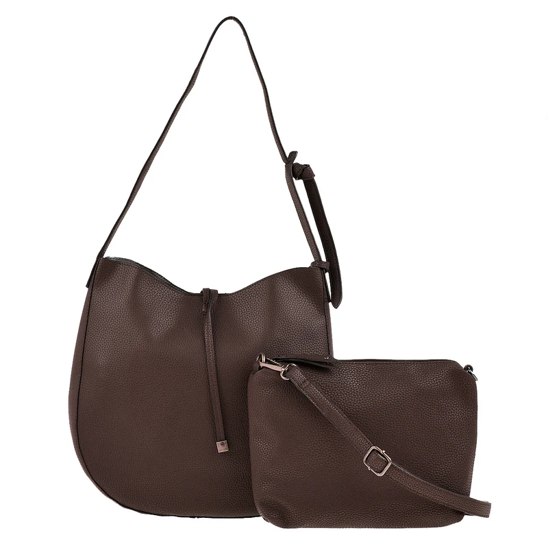 SURI FREY Beuteltasche Issy 2 in 1 in Dunkelbraun
