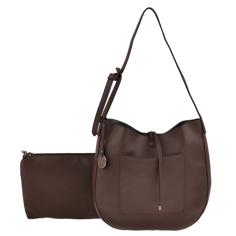 SURI FREY Beuteltasche Issy 2 in 1 in Dunkelbraun
