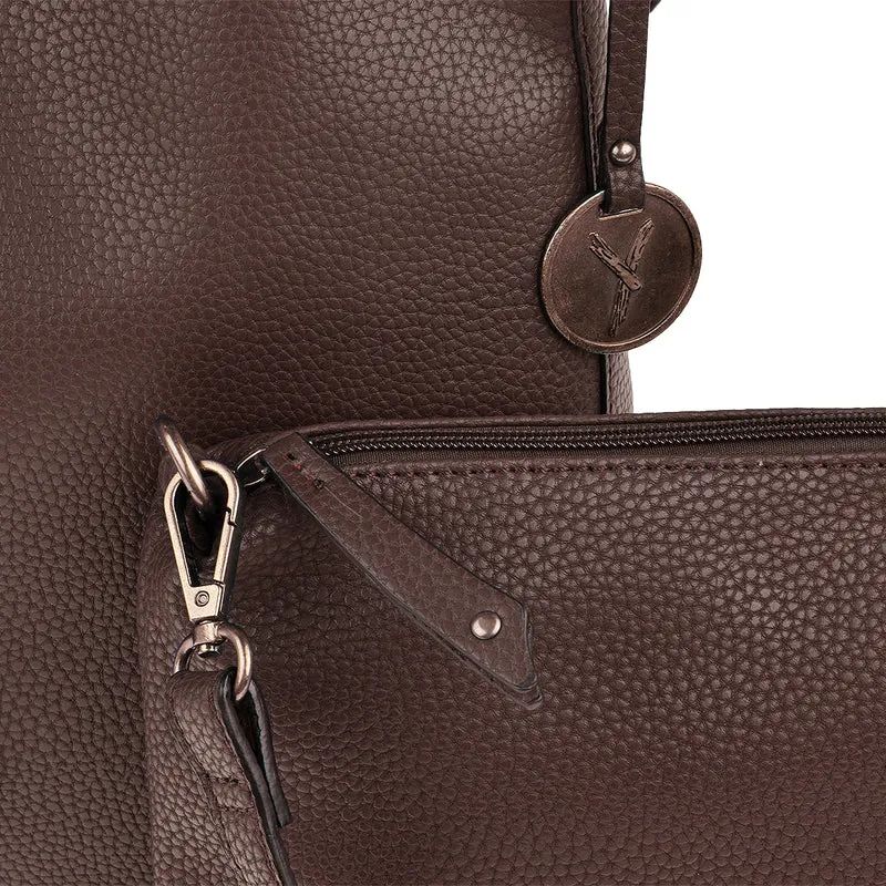 SURI FREY Beuteltasche Issy 2 in 1 in Dunkelbraun